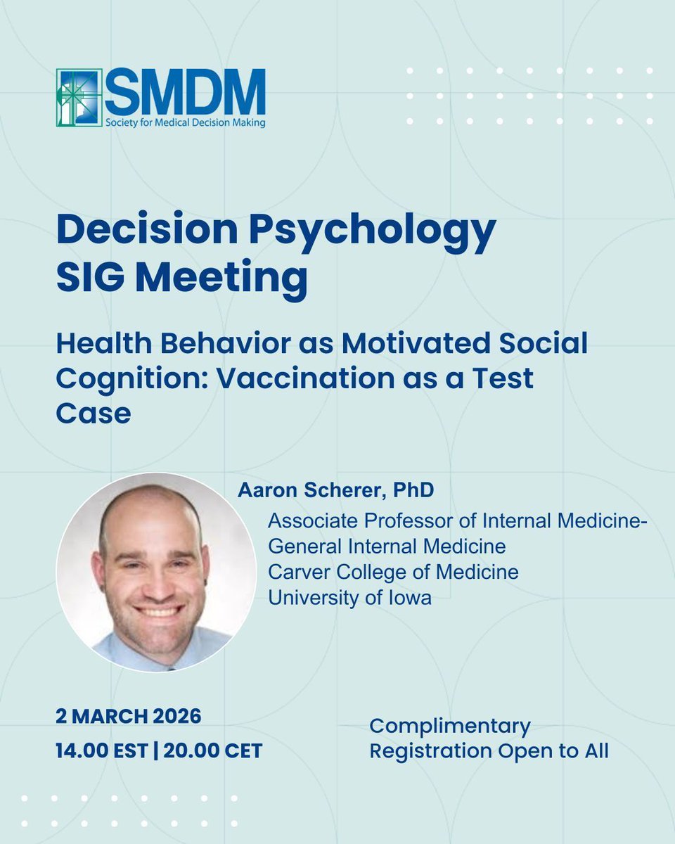 Society for Medical Decision Making (SMDM) tweet media