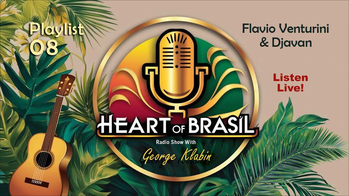 Today at Noon CT:  Heart of Brasil kicks off March with two of Brazil’s most melodic singer/songwriters, Flavio Venturini and Djavan! Fan with us on our streaming station!
connectbrazil.com/heart-of-brasi…

#heartofbrasil #connectbrazil #brazilianjazz #georgeklabin #djavan #flavioventurini