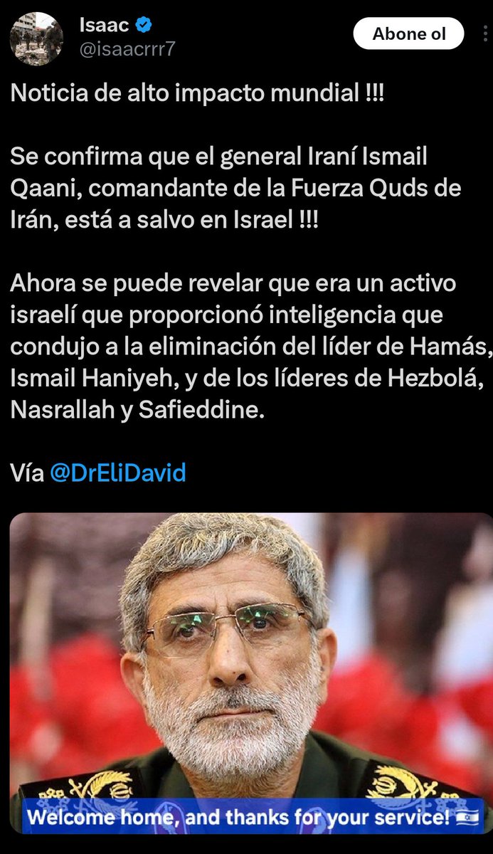 <a href="/ertenyf/">Furkan Erten</a> Haniye vurulduğunda israildeymiş sanırım