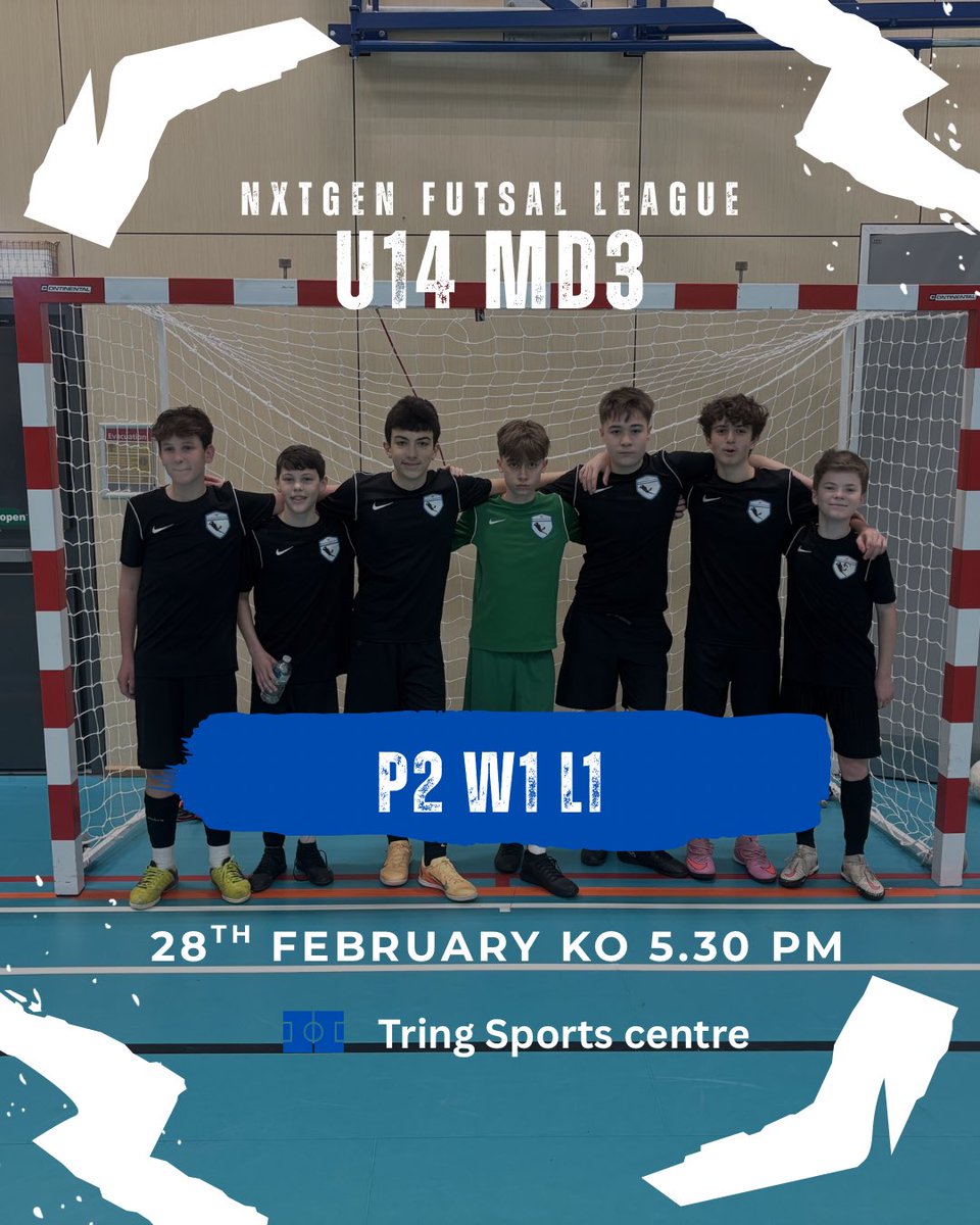 Big test for our U14s in a top of the table clash at NxTGen Futsal League. 
The result didn’t go our way, but the performance was outstanding.
That’s the standard…..we build from it 💪