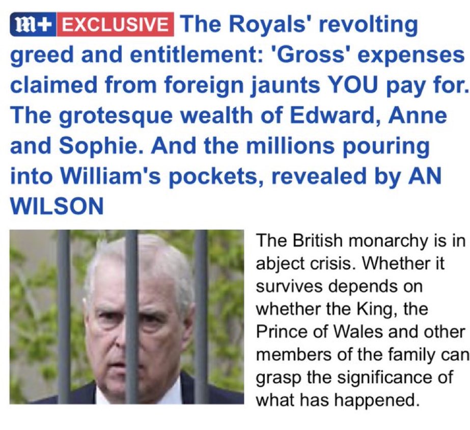 H_M_Today's tweet photo. Finally some honest reporting on the British royal family. I’m taking bets on how long before it’s scrubbed from the internet and a “Harry and Meghan” is bad article replaced it. 

Let the countdown begin 5.4.3.2.1 https://t.co/n8MGBLaLXx
