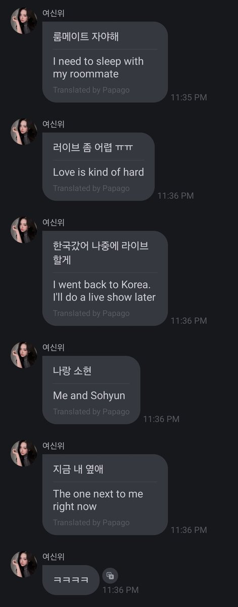 zhwxinyu's tweet photo. Xinyu fromm update 260302

(Someone asked her to do a Cosmo live with Sohyun)

🦊 : 
My roommates need to sleep
Doing a live is kind of hard
When I go back to Korea later, I'll do a live
with me and Sohyun
Right now, on my side...

#Xinyu #Sohyun #tripleS https://t.co/zFFTbvQo0o