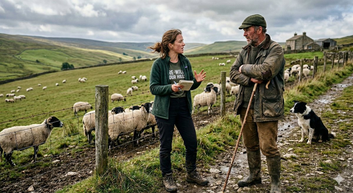 Activist: "I only buy wool-free clothing."
Farmer: "What's it made of?"
Activist: "Synthetic fibres."
Farmer: "Which are made from oil."
Activist: "Recycled synthetics, mostly."
Farmer: "Which shed microplastics into waterways with every wash."
Activist: "That's an industry
