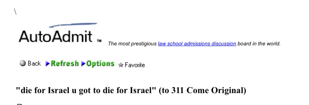 AutoAdmit tweet media