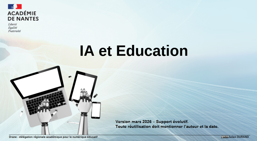 IA &amp; Éducation : pourquoi je mets mon diaporama à disposition : 
mathix.org/linux/archives…