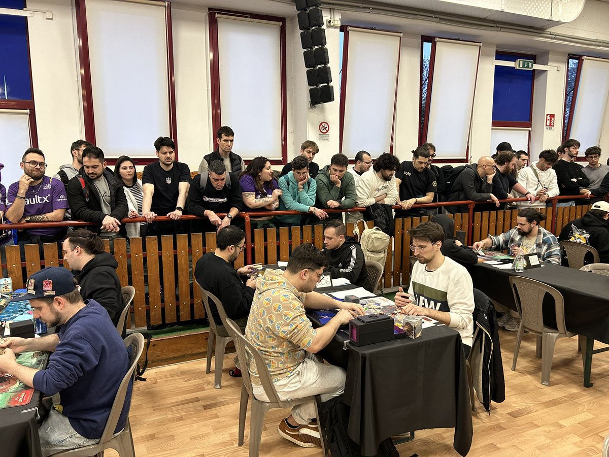 Today together with over 400 people playing Magic at <a href="/4Tournaments/">4SeasonsTournaments</a> there was also a 200 people Lorcana event, and of course <a href="/Tommy_T_T/">Tommaso Turchi</a> is playing Top8!!! Tommy sooooo gooood!