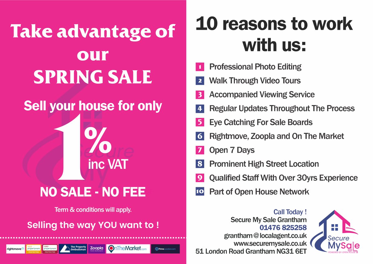 Secure My Sale Estate Agents Grantham tweet media
