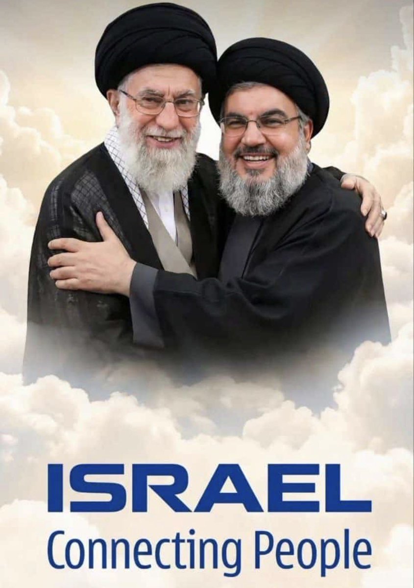 Ali Khamenei &amp; Hassan Nasrallah weer verenigd in de hel 🥳👊🏻.
#NoIslamJustFreedom