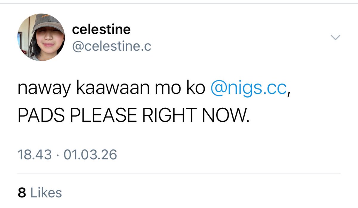 eiuunah's tweet photo. oops! wrong send!

— a #capeath few tweets au.
wherein, celestine (caprice) accidentally sends a
desperate dm to what she thinks is her kuya’s number, asking for pads.
instead, the message lands in the inbox of mikael (heath), a schoolmate she’s never met. https://t.co/B9FsXnRXe4