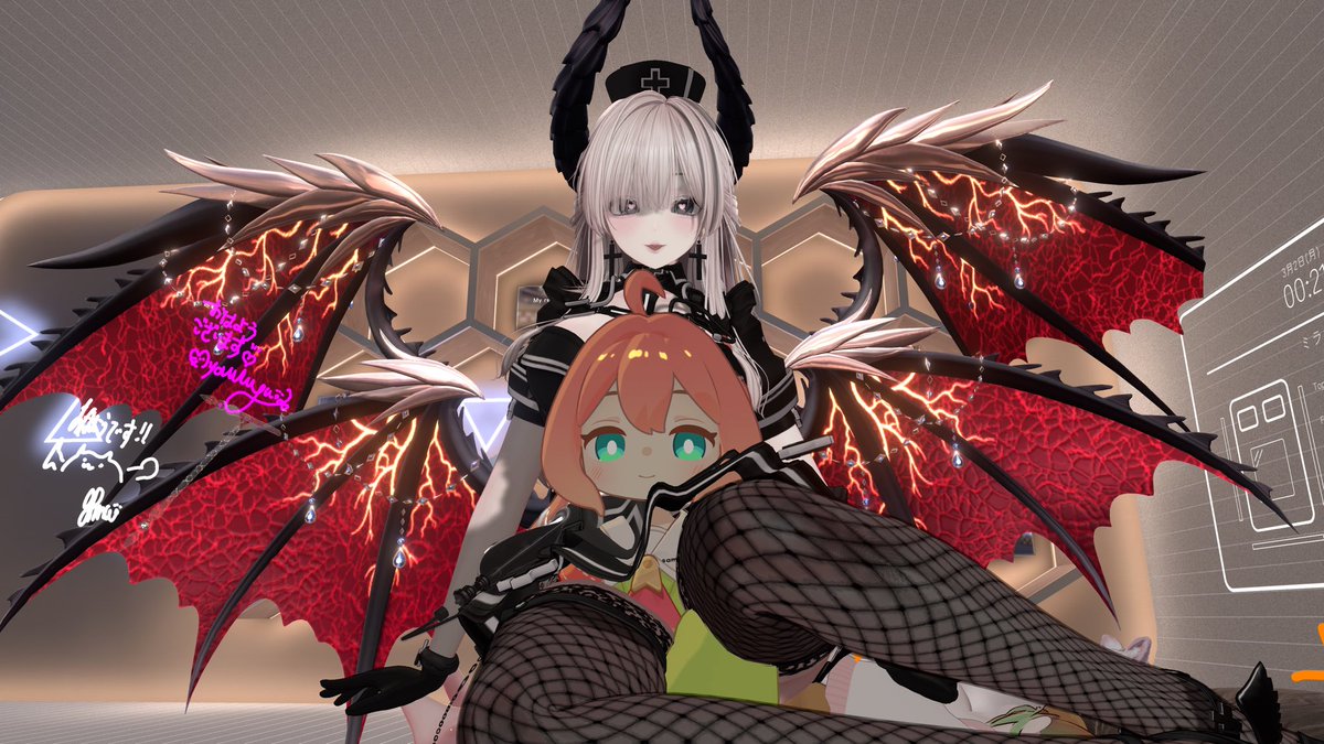 好久沒這樣一起睡覺了～～
開心😚
好好睡覺 大家都要夢到我喲
#VRChat