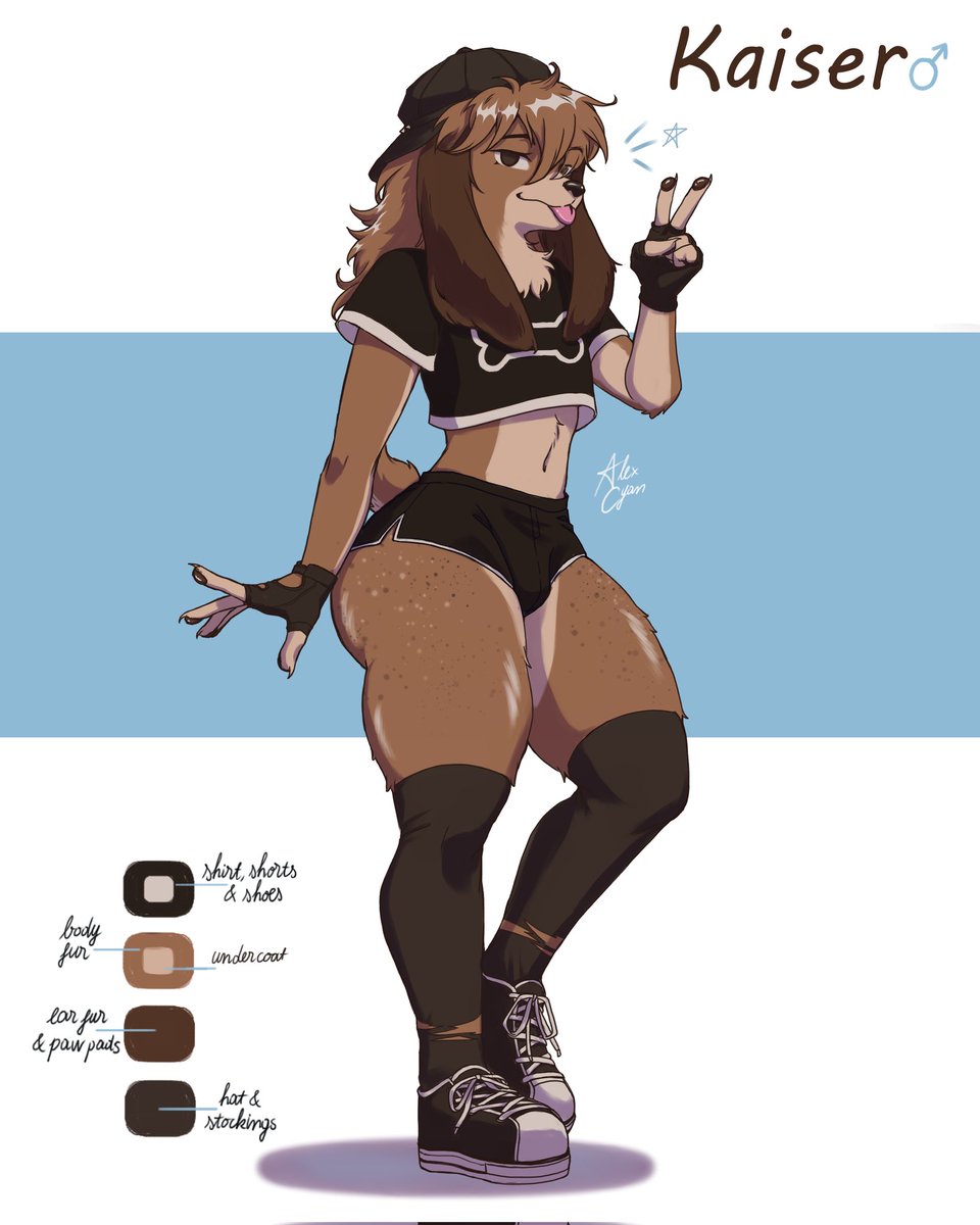 Alecyandraw's tweet photo. Fem(dog)boy commission for @emlatroly 
#furryart #Commission #furryartist https://t.co/6m4gtfCMk2