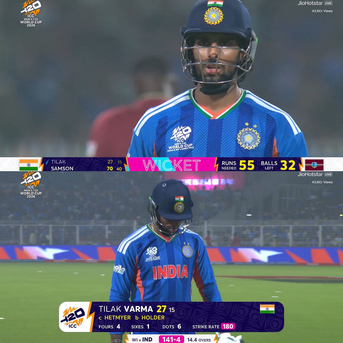 LoyalSachinFan's tweet photo. Well played, Tilak Varma. Starboy did his job. Solid cameo. https://t.co/pSe6CvPfiF