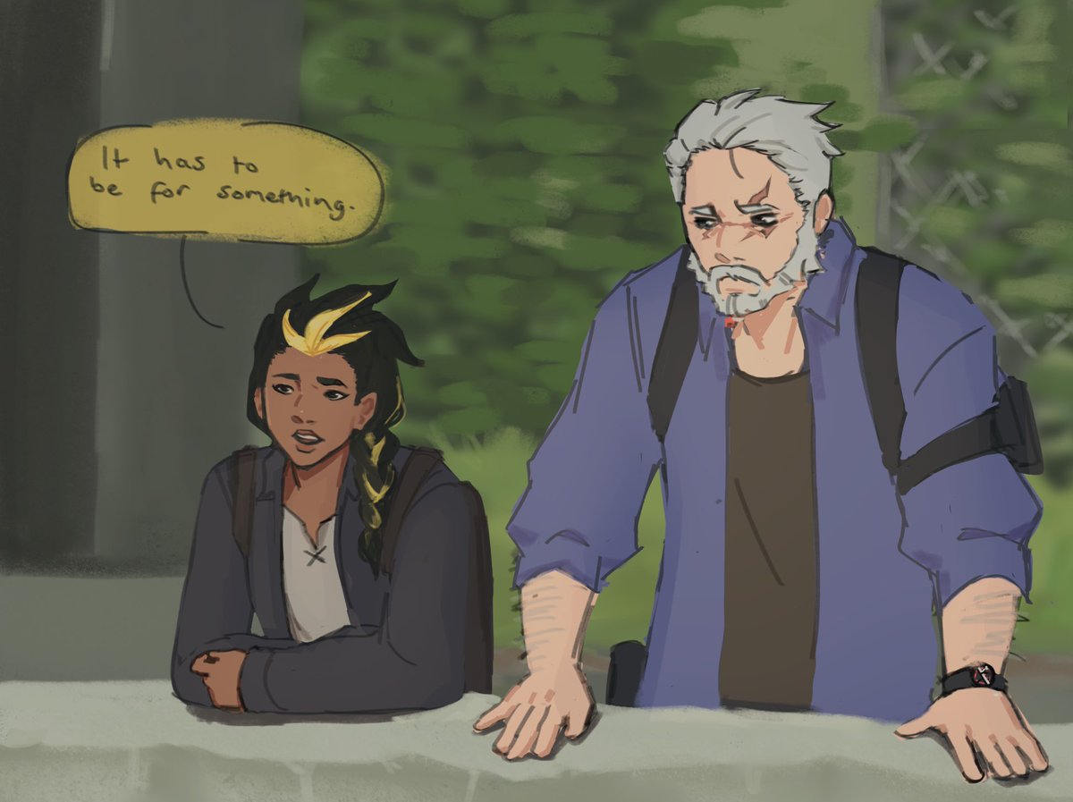 illari and soldier as ellie and joel because my brain don't work right I still think about their story together

#illari  #soldier76 #overwatch #OverwatchFanart