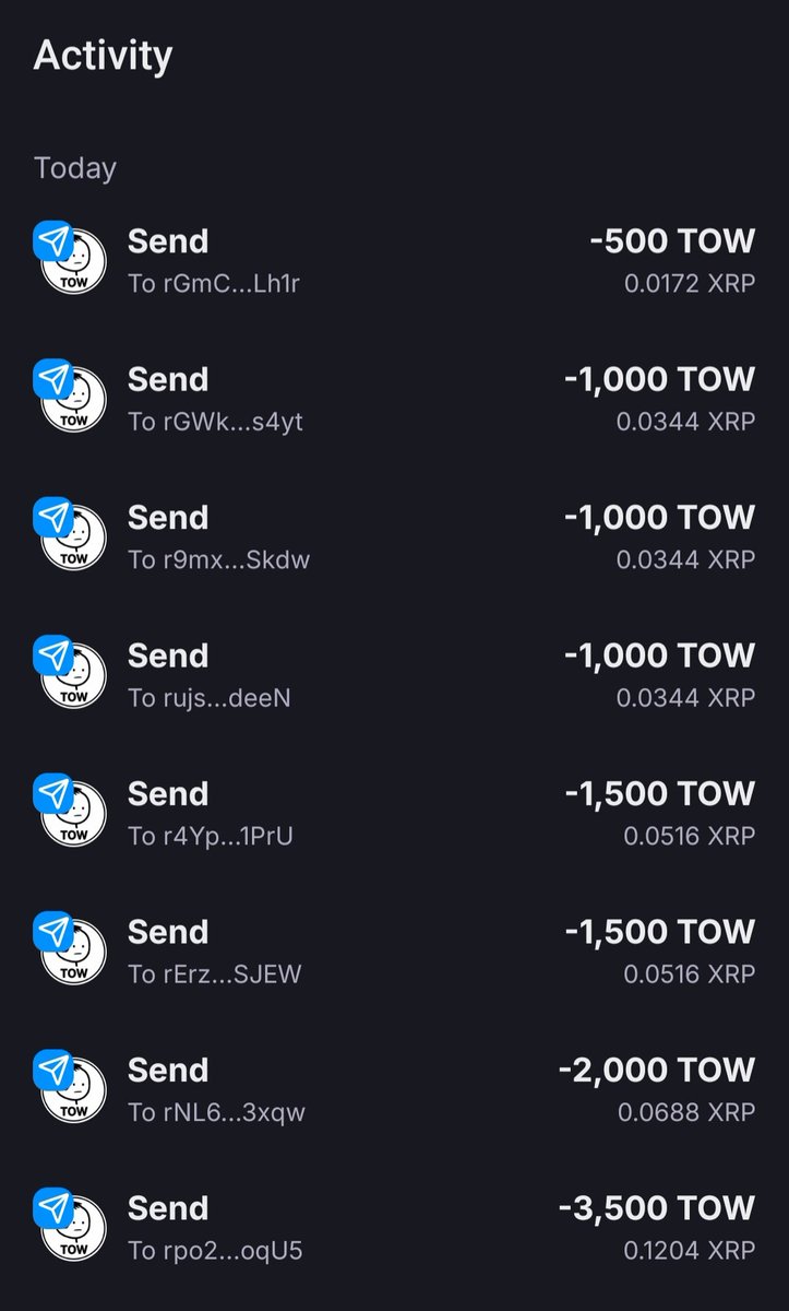 for those who stayed
despite being tired.

NFT holders who hold 100k+ TOW have received a loyalty airdrop today.

starting this month
- snapshot March 6
- airdrop March 7
- recurring every 7th of each month

hold 1 TOW nft
plus hold 100,000+ TOW