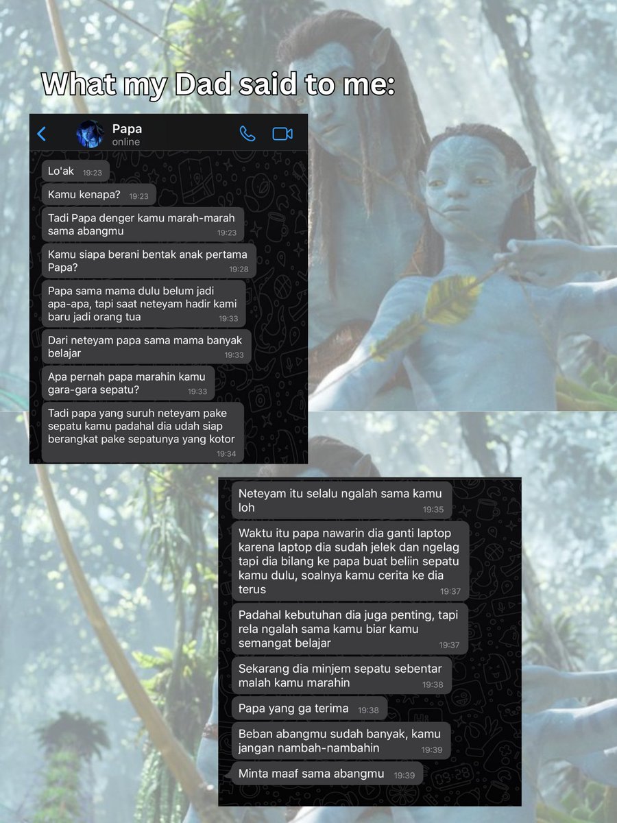calebucky's tweet photo. Lo'ak, Neteyam, and Jake one tweet au

— Neteyam, anak pertama Papa https://t.co/fSg0mfFaj6