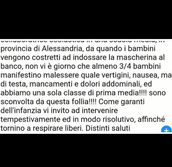 Erinni15's tweet photo. #covid #mascherinecovid #greenpass
da quando i bambini vengono costretti ad indossare la #mascherina al banco, non vi è giorno che almeno 3/4 bambini manifestino malessere quale vertigini, nausea, mal di testa, mancamenti e dolori addominali CIT https://t.co/WdwAwRo6Ry