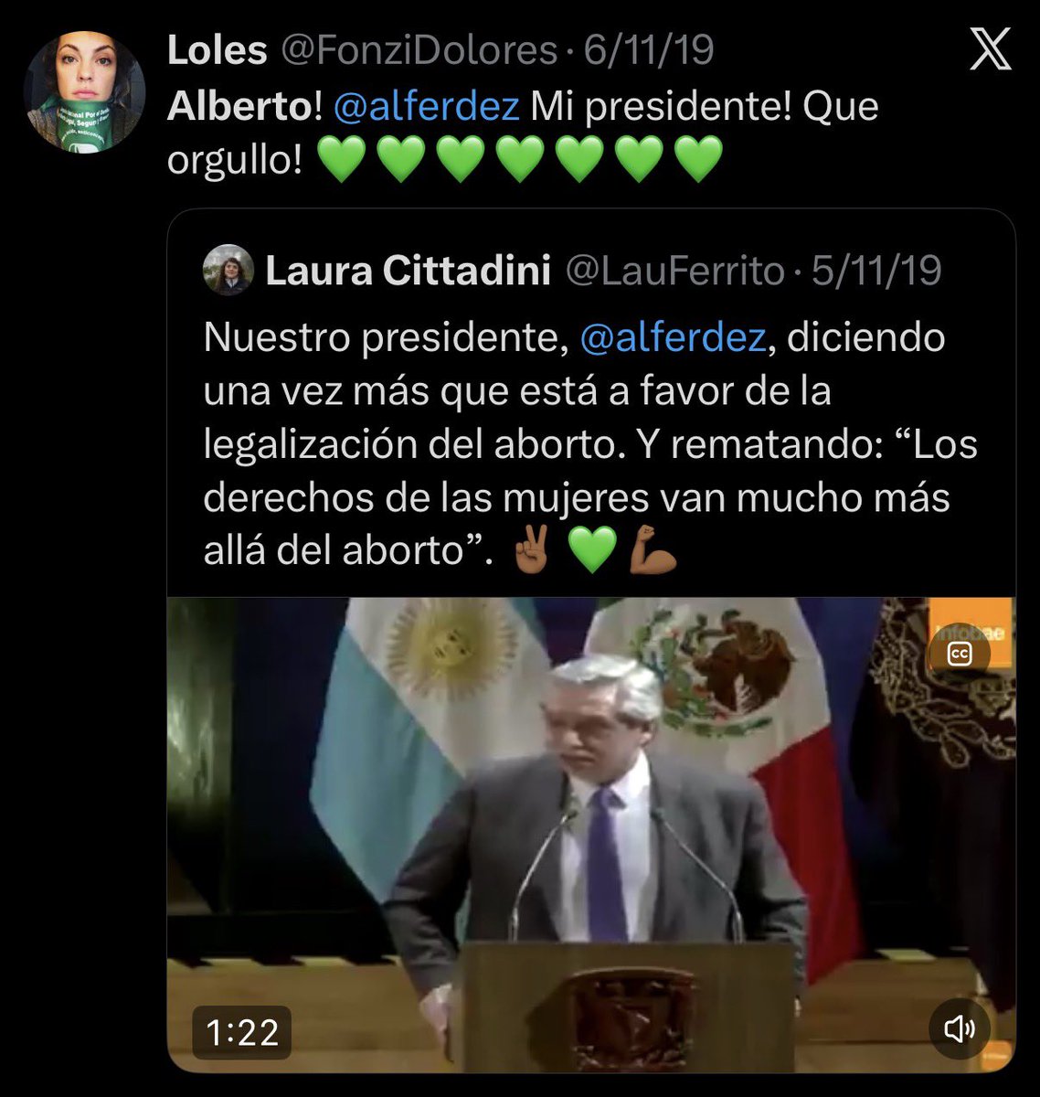 Dolores Fonzi orgullosa de Alberto Fernández 🤡💀