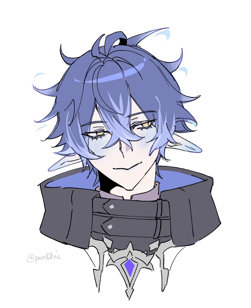 fae-eared flins blushing blue bc the monkey in my head told me so