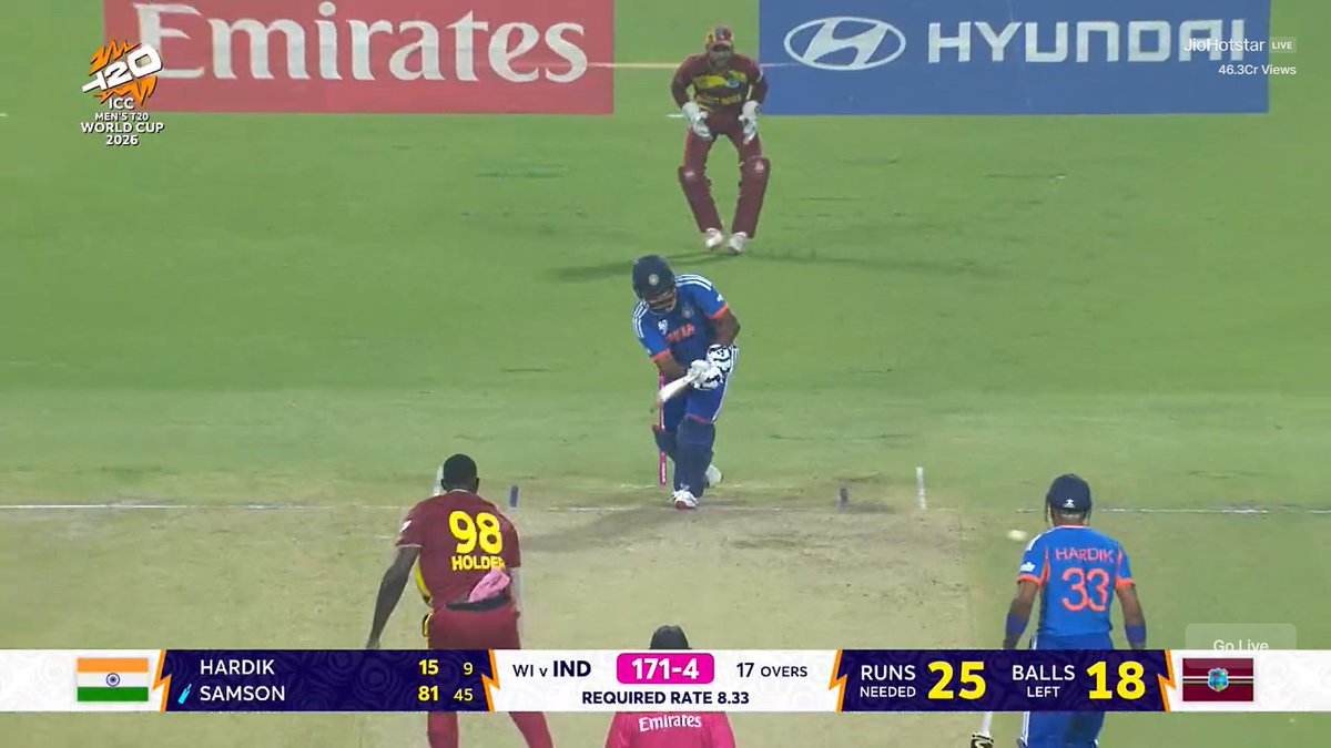 Rajiv1841's tweet photo. Sanju Samson could go for big shots & get his 100 as he has already played a heroic knock but he is being selfless & taking grounded singles to make sure, he stays there till end & win this game for India instead of getting to his 100.

Samson plays with intent when India needed him. Samson played conservative when India needed him to play that way. A true representative of selflessness❤️
