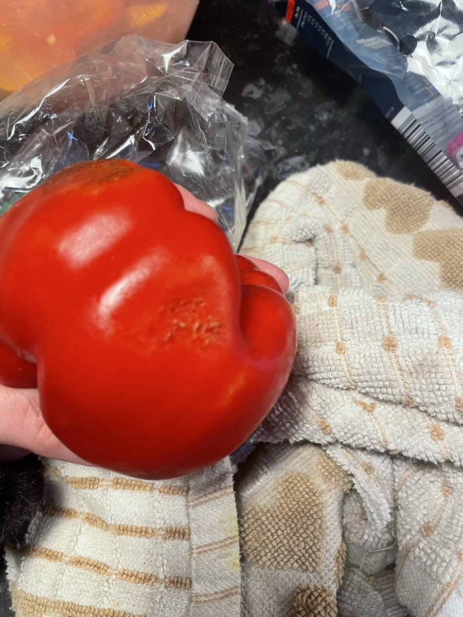 SallyTKing's tweet photo. Now my peppers! I’m getting a takeaway…. https://t.co/zDvz1hg6LQ