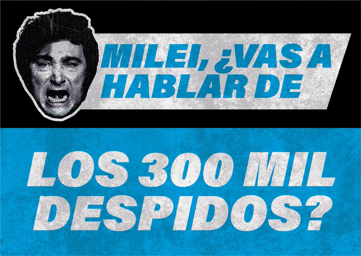 RossiAgustinOk's tweet photo. 📉 Desde la asunción de Javier Milei se perdió, en promedio, un puesto de trabajo cada 4 minutos.

❓ Milei, ¿vas a hablar de los 300 mil despidos en Argentina?

#AperturaDeSesiones - #AsambleaLegislativa2026