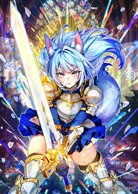 May the Light have mercy for I will NOT! Glad I got the chance to draw Reine for VCard Set 3! #VCardTCG