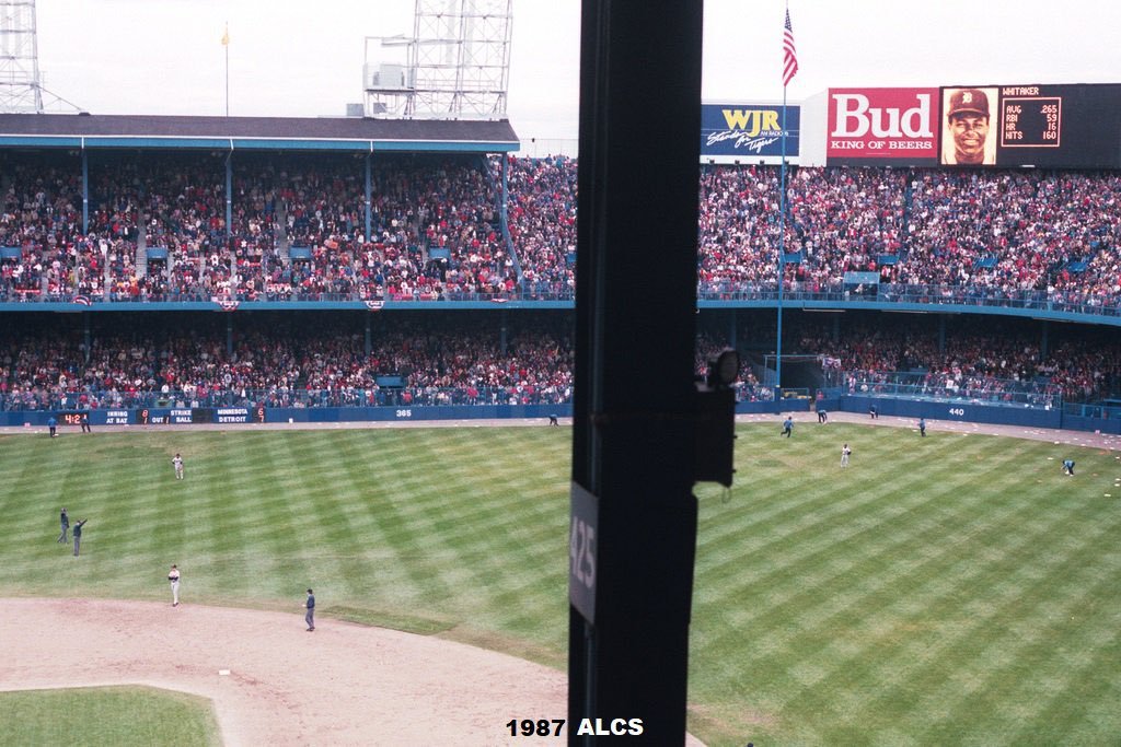 The obstructive view at Tiger Stadium.