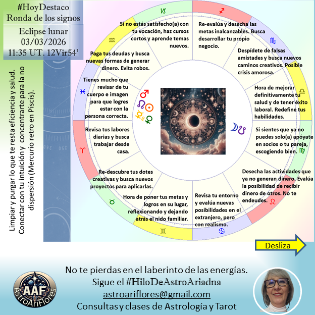 florari's tweet photo. #hoydestaco el inicio de marzo con #mercurioretrogrado y #eclipselunar  . Te dejo la ronda de los signos para cada uno.
Sigue el #hilodeastroariadna para que no te pierdas en el laberinto de la #energía
#astros #astrologia https://t.co/BtmRhjA3vh