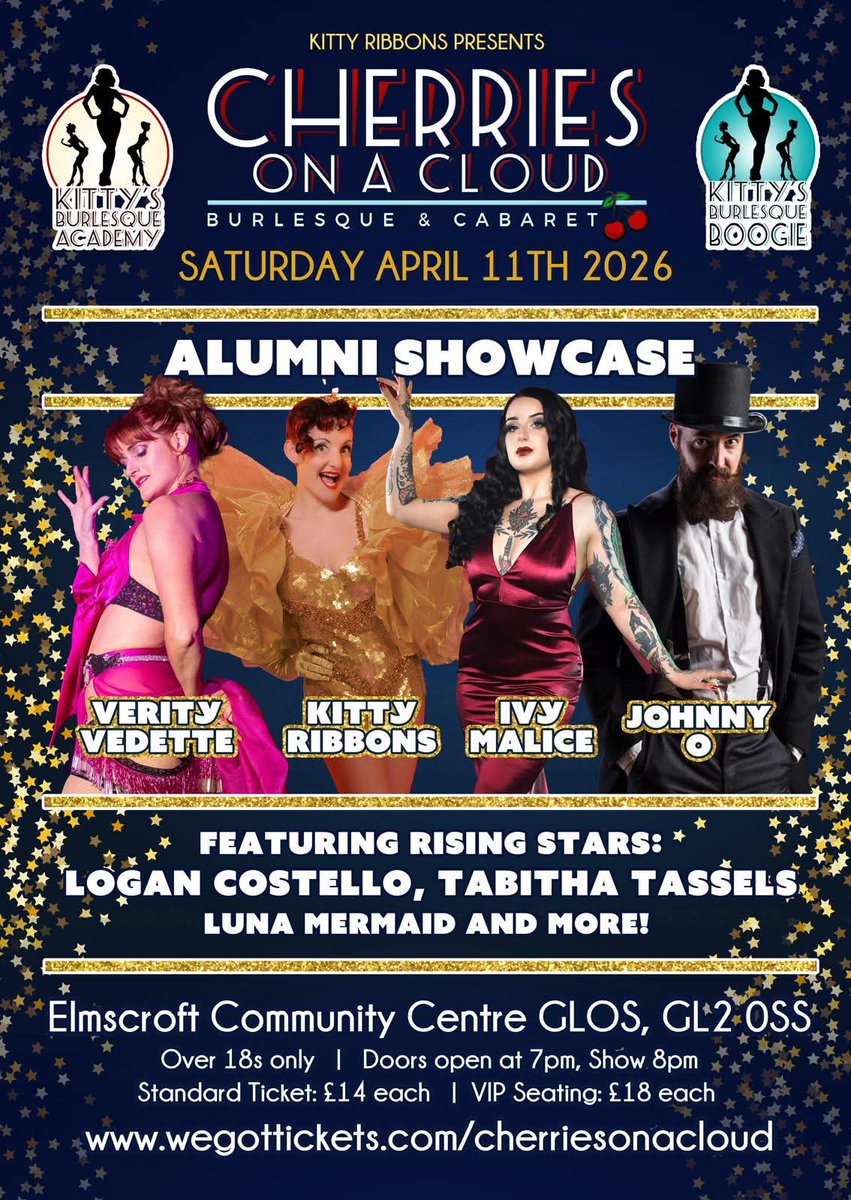 ElmscroftCommu1's tweet photo. Coming up in April...
Tickets: https://t.co/Ft1zKjQAZp #burlesque #cabaret https://t.co/IdpeC9l0vu