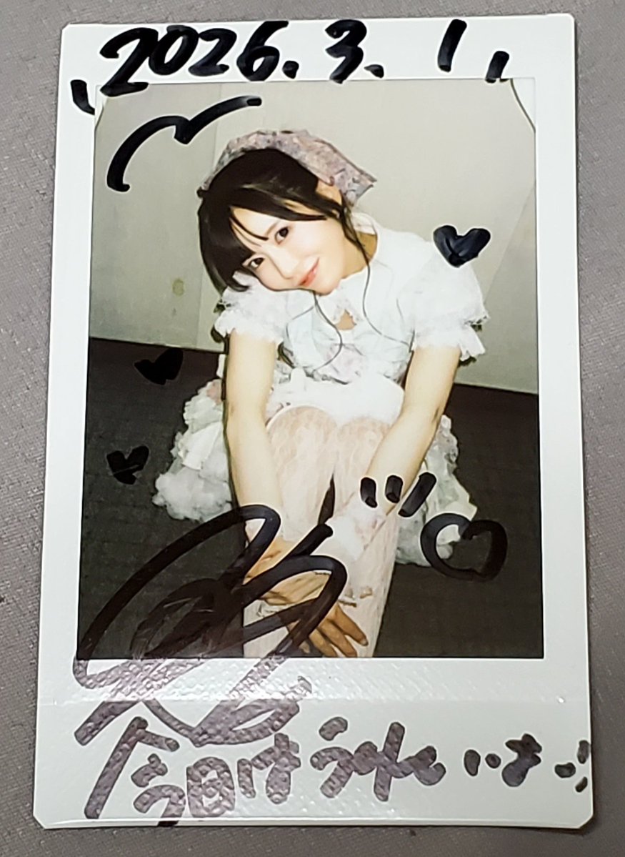 昨日のアイ甲のオケトーの楠ろあさん。 後日特典会の時はハーフアップ