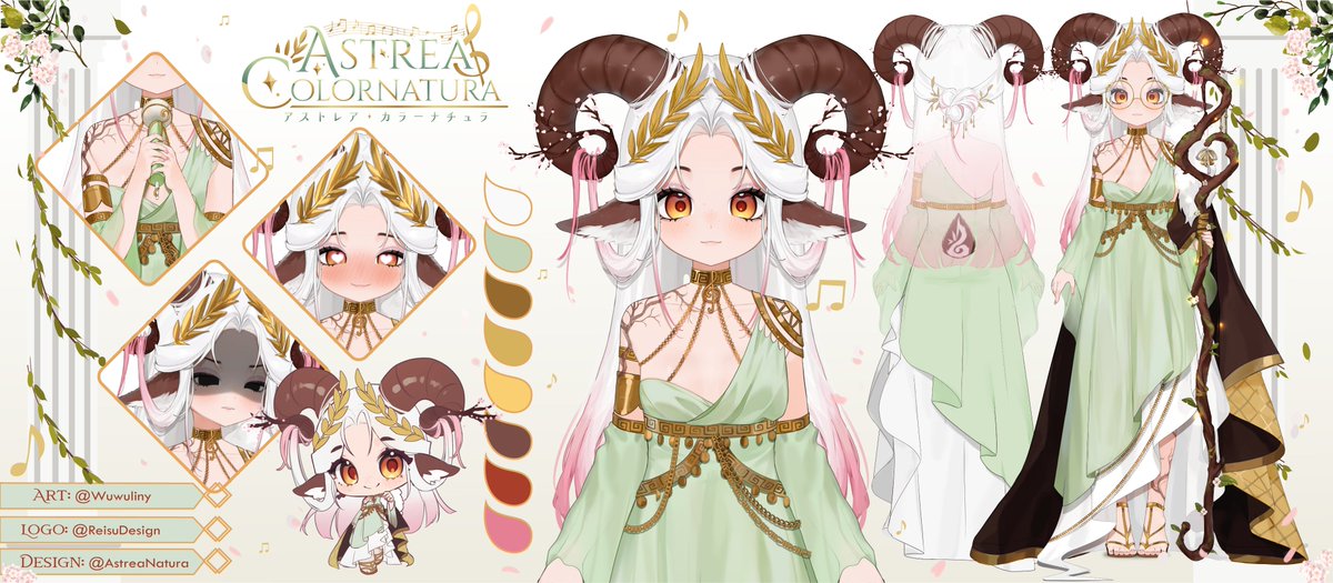 ✨Astrea Colornatura Reference Sheet🌿🐏

𓂃˖˳·˖ ִֶָ ⋆Your Sheepiest Coloratura Soprano is here!͙⋆ ִֶָ˖·˳˖𓂃 ִֶָ

🎼Singing and Idol dances
🎤ASMR
🎮Variety of Games 

🎨: #Artstrea

💜 twitch.tv/astreacolornat…
❤️ youtube.com/@astreacolorna…

Model Art by: <a href="/wuwuliny/">୨୧ Wuwuliny ୨୧🐰💝 • WAN SHELTER</a>