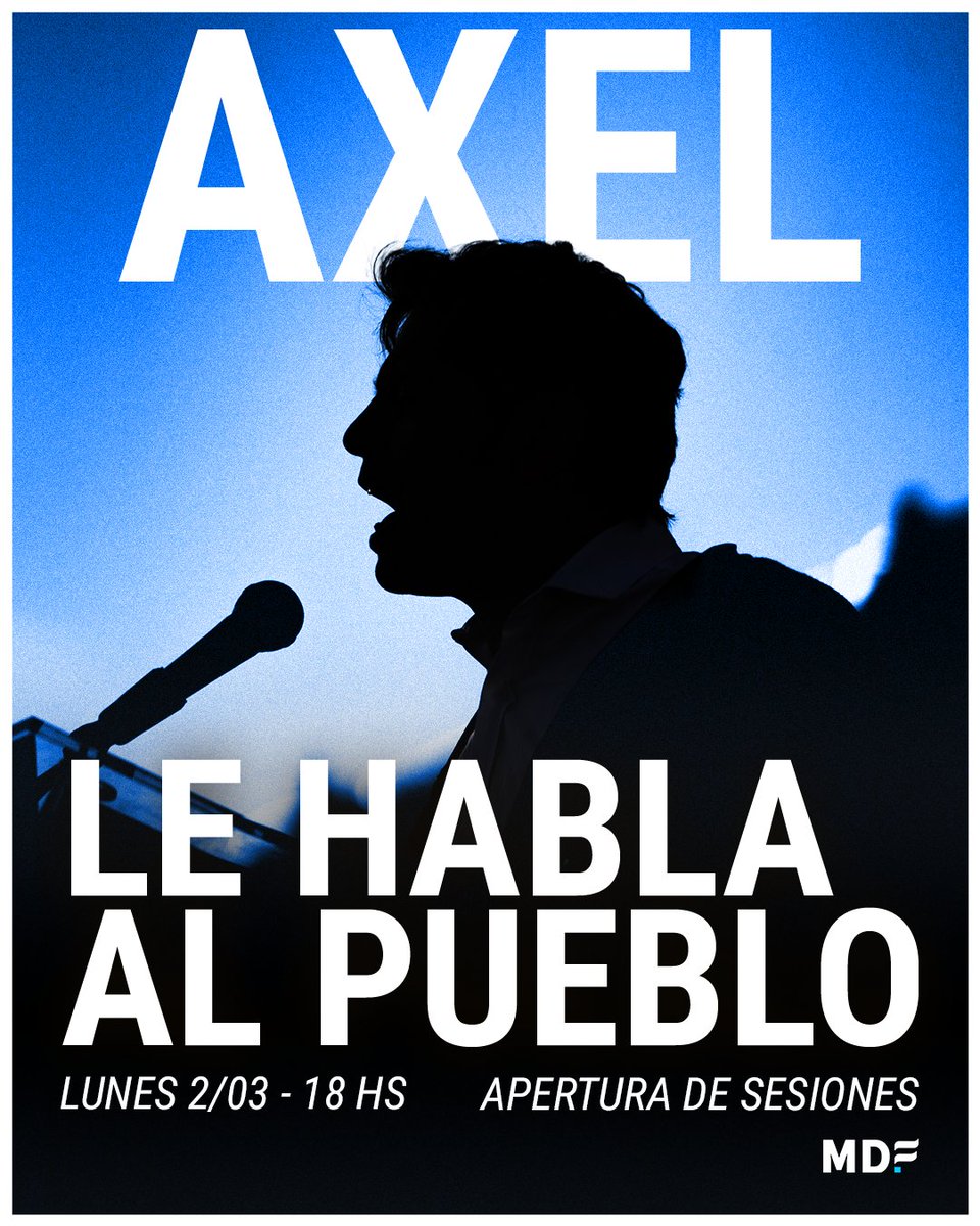 Mañana. 18 hs.
El gobernador le habla al pueblo.