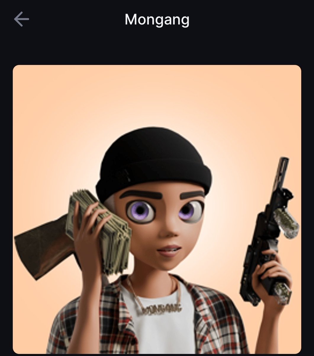 Matvey_Smirnoff's tweet photo. @lootgo_official @9696crypto I received Mongang NFT🥳🥳🥳 https://t.co/TEleYpUxe7