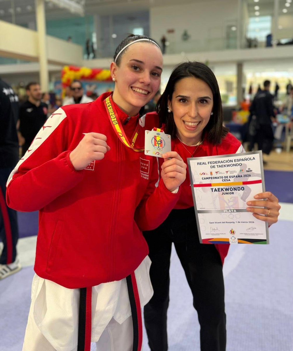 ChemaAntonGu's tweet photo. 🥈¡Enhorabuena! 

Hace un mes campeona de Madrid y hoy subcampeona de España en Taewondo

🥋Judith López Portero, nuestra alcarreña que cada día va a más. 

💪Gracias por tu esfuerzo. Estamos orgullosos de tí. https://t.co/7z6KKODSLR