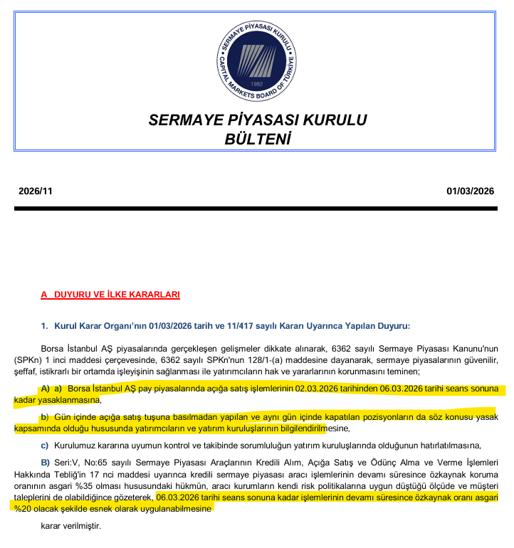 tayfunaslan2525's tweet image. SPK bülteni yayınlandı.

#BiST1O0 #XU100