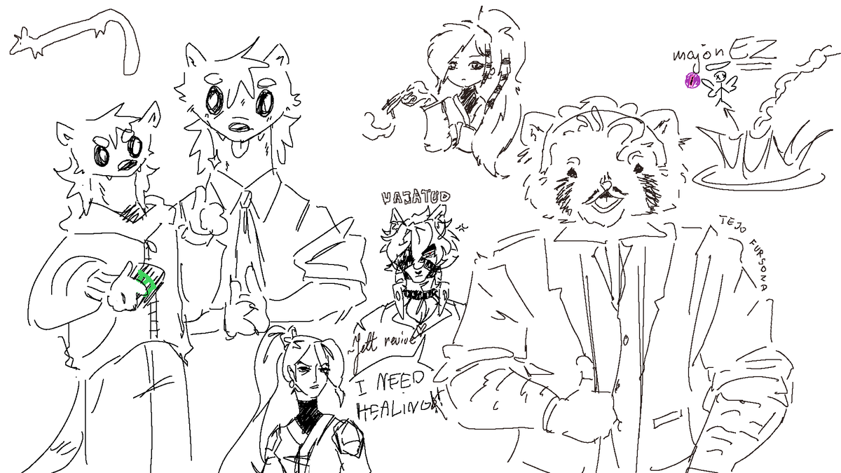 drawing with a friend