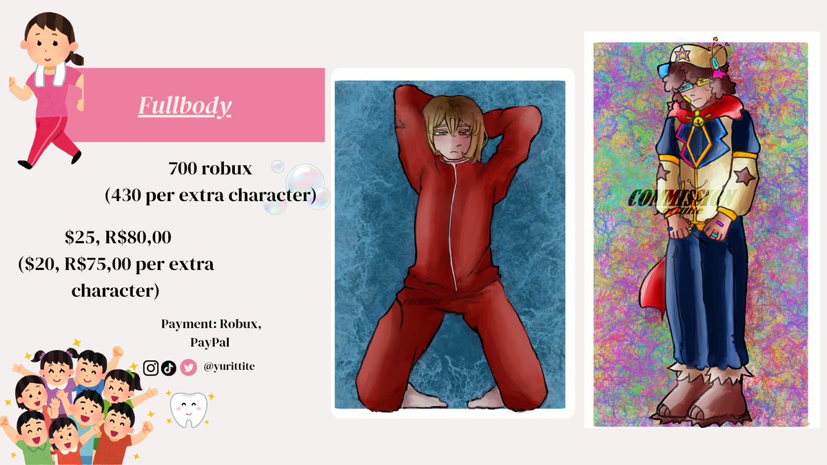 yurittite's tweet photo. My commissions are open!! 👶
 Payment method: Robux, paypal  

If you want to commission me:  
https://t.co/qG0VXysFC9
Discord: yuyuri__    
- #digitalart #smallartist #ocart #commissionart #yumeship #commsopen #originalcharacterart https://t.co/2hDTVlCDmE