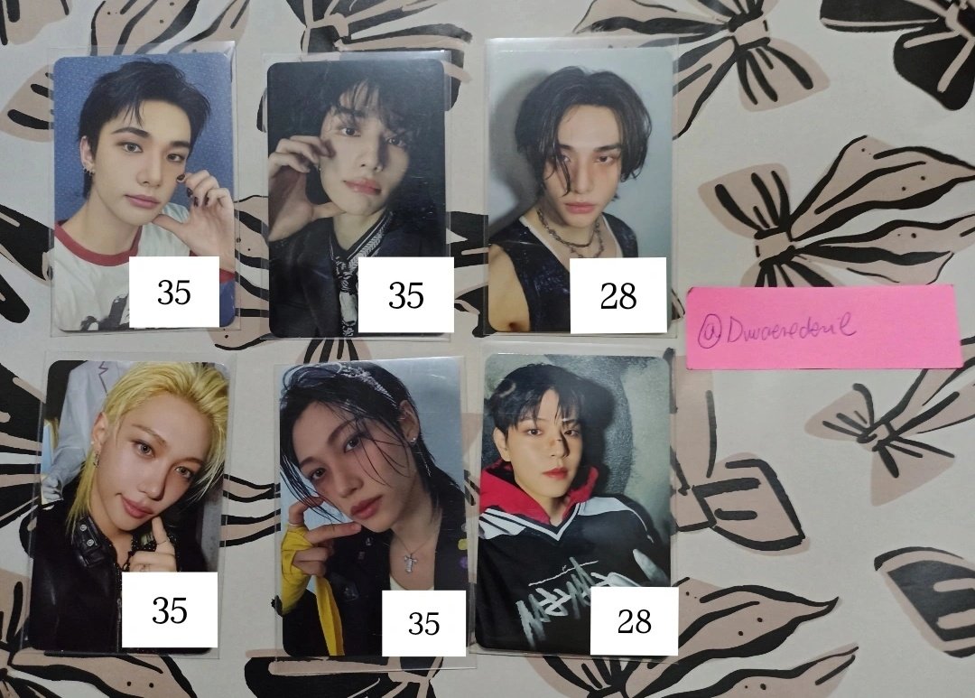 VENDO/VENDA variados Stray Kids - Hyunjin, Felix e Seungmin

Valores na imagem + frete calculado.

Envio em até uma semana!

Cards sem avarias, todos retirados de álbuns recentemente.

Feedbacks no fixado.