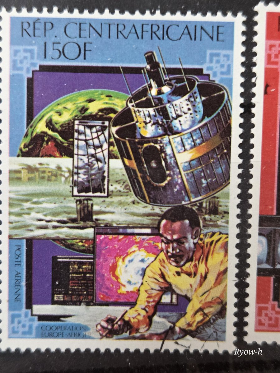 otd 1999年3月2日、メテオサット(MOP-2)打ち上げ。 #宇宙切手 #Spacestamps