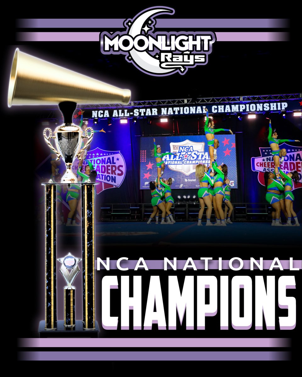 YOUR SMALL SENIOR COED LEVEL 4.2 2026 NCA NATIONAL CHAMPIONS, THE STINGRAY ALLSTARS MOONLIGHT!! 🌙