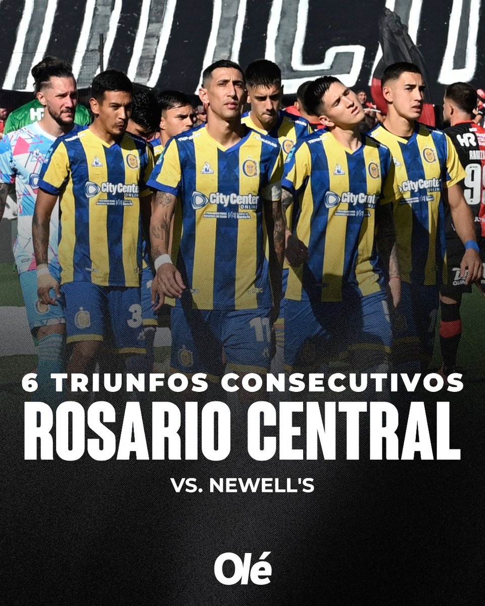 🇺🇦🔝 SEXTO CLÁSICO CONSECUTIVO QUE GANA ROSARIO CENTRAL VS. NEWELL´S

CEN 1-0 NOB | Copa de la Liga Profesional 2023
CEN 1-0 NOB | Copa de la Liga Profesional 2024
CEN 1-0 NOB | Liga Profesional 2024
CEN 2-1 NOB | Apertura 2025
CEN 1-0 NOB | Clausura 2025
CEN 2-0 NOB | Apertura