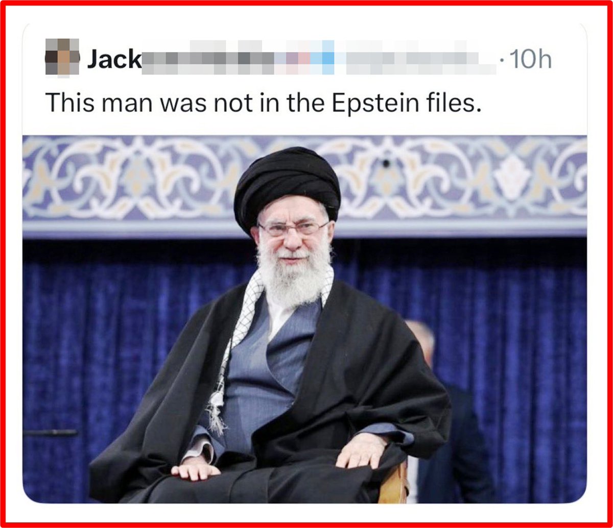 hashacibi's tweet photo. Hahaha you fu*king moron...
Çünkü #İran'daki #molla rejiminde geçerli şeriat hükümlerine göre çocuk evlilikleri zaten caizdir ve #hamaney'in #Epstein'den hizmet almasına da gerek yoktur.
(silmiş tiviti) 🤡 https://t.co/PVS6ax9Faf