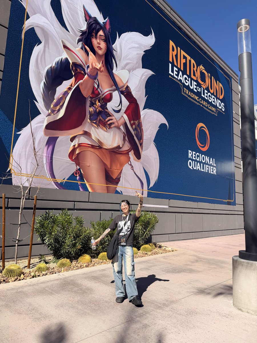 milklyd's tweet photo. Riftbound Vegas!!💜 now that I have my rek sai deck I’m ready to plaaaay 😈 https://t.co/sZX4Sd4uIv
