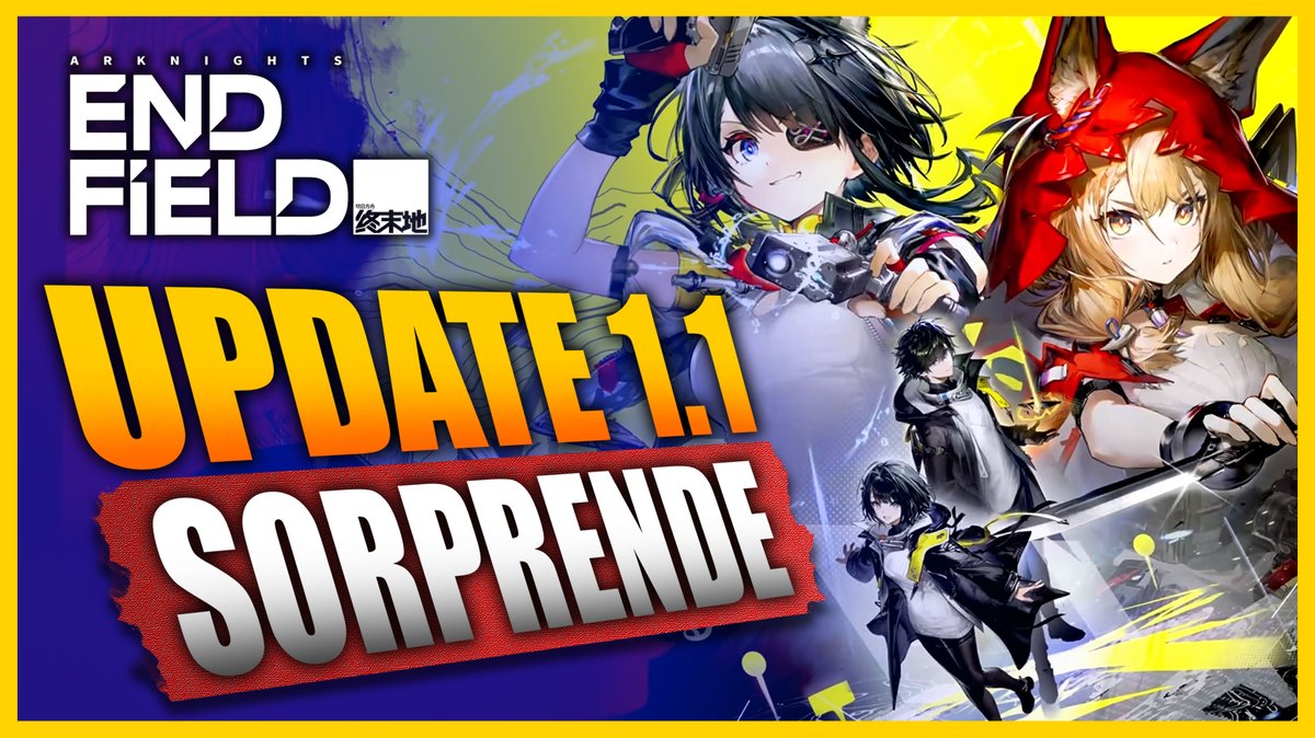 Hoy no podré hacer directo, mucho que editar... pero os traigo Estreno de la 1.1 de Arknights Endfield!!! 😊

>> youtu.be/yDMrcTT-s8Q

#ArknightsEndfield #Arknights #update