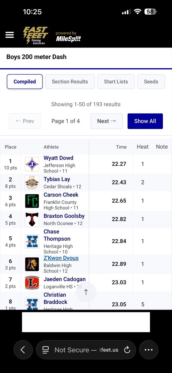 WyattDowd11's tweet photo. Last two events of the first meet of the season (52 split in the 4x400) #AGTG #track #trackandfield #trackrecruit #trackandfieldrecruit #uncommited https://t.co/dWeuQ5NdyF