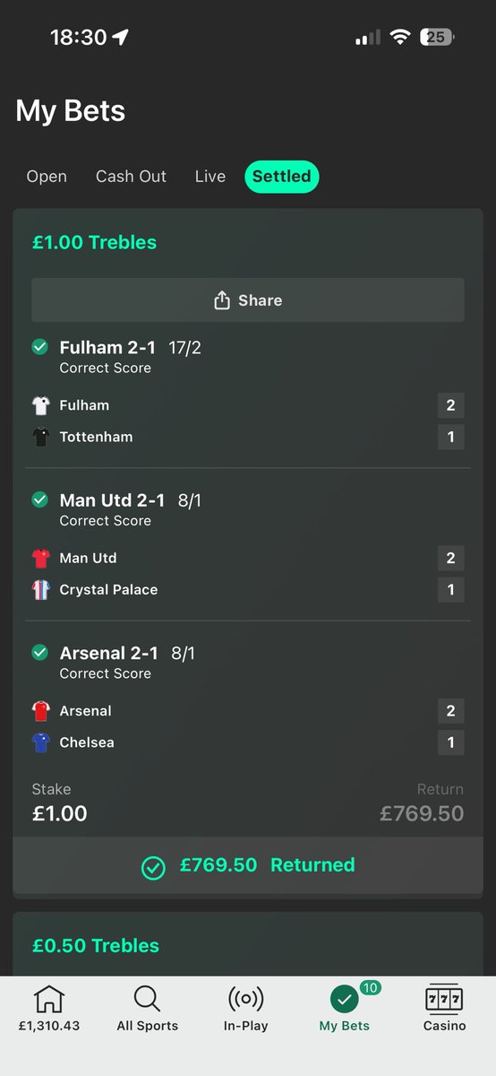 NickGJ1989's tweet photo. @bettingvillage Had £1 &amp; 50p on 3/4 games, and let it go the distance which was a hard watch 🫣 for just over £1k today. It’s not as much winnings as some of these other bets I’ve  seen, but a nice win nonetheless. Won around £2k this weekend 👌🏻 https://t.co/9YtKc2m5RI