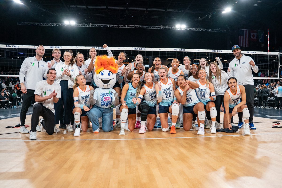 NISReport's tweet photo. @IndyIgniteVB lose the first set then turn on the burners to take down the Supernovas, 17-25, 2️⃣5️⃣-22, 2️⃣5️⃣-21, 2️⃣5️⃣-13. https://t.co/OzgfdFi4r8