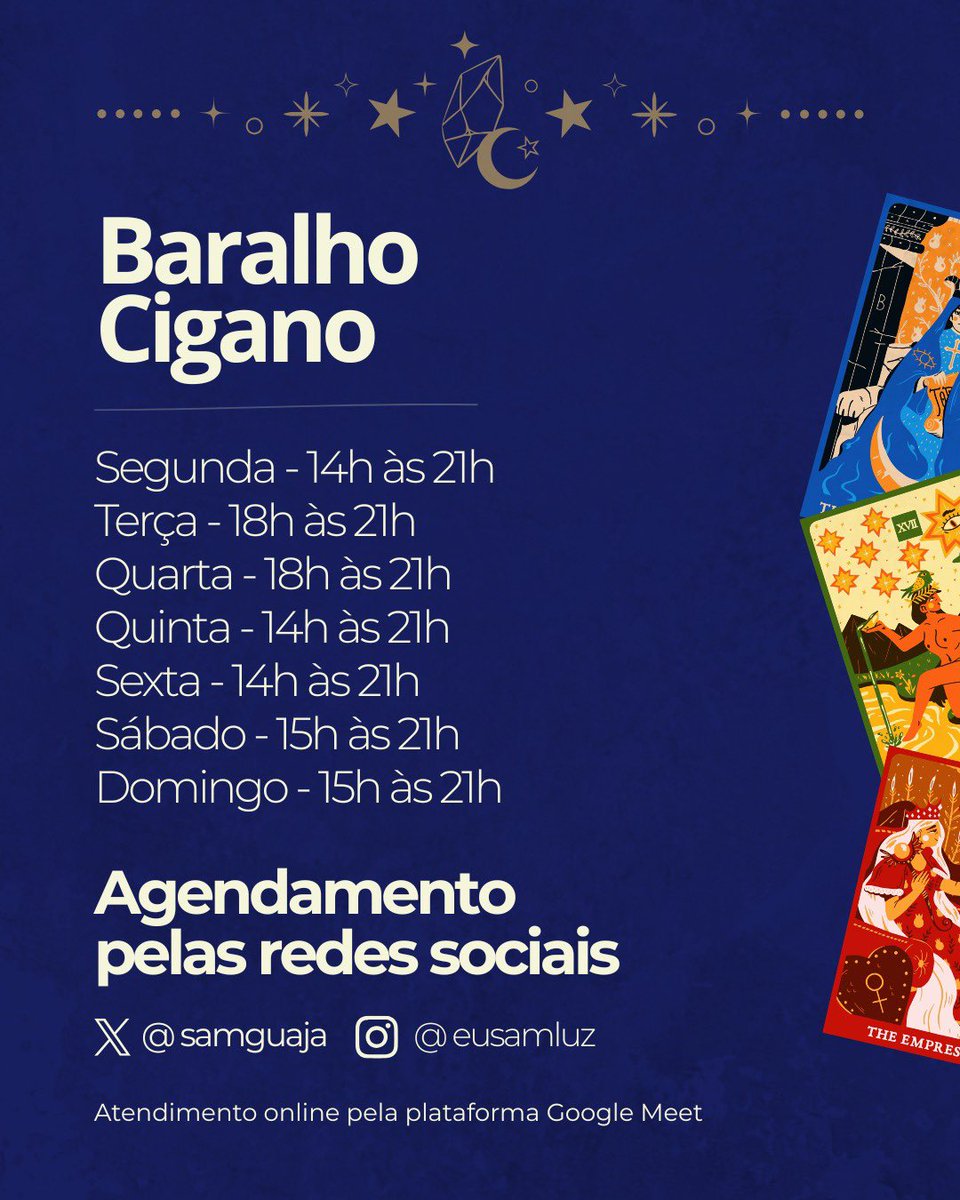 Sam Luz -JOGO TAROT 🔮 tweet media