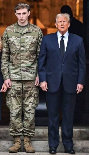 I'm no constitutional scholar, but I'm pretty sure if you bypass Congress and start a war to distract from being a pedophile, you are required to send your spawn to the front lines.

#SendBarron