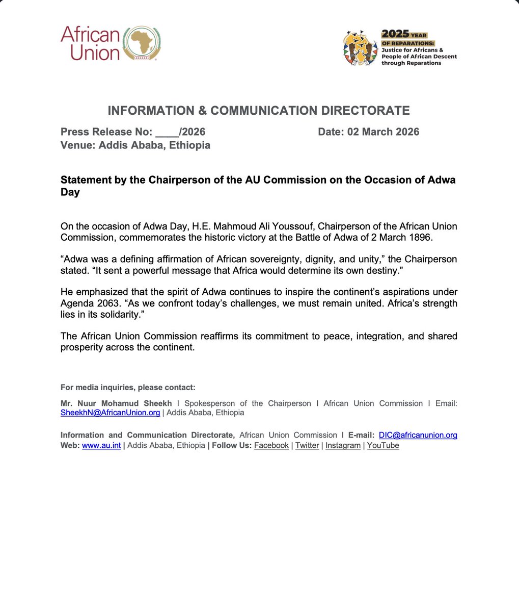 African Union tweet media